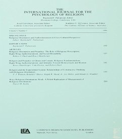 Cover Religious Orientation and Authoritarianism in Cross-cultural Perspective (eBook, PDF)