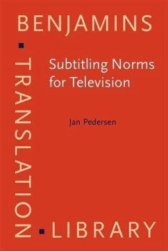 Subtitling Norms for Television (eBook, PDF) - Pedersen, Jan
