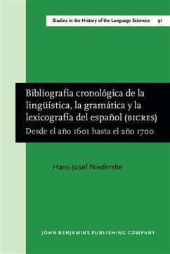 Bibliografía cronológica de la lingüística, la gramática y la lexicografía del español (BICRES II) (eBook, PDF) Cover Bibliografía cronológica de la lingüística, la gramática y la lexicografía del español (BICRES II) (eBook, PDF)