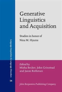 Cover Generative Linguistics and Acquisition (eBook, PDF)