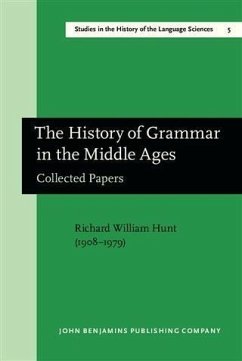 History of Grammar in the Middle Ages (eBook, PDF) - Hunt, Richard William