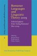 Romance Languages and Linguistic Theory... - Bild 1