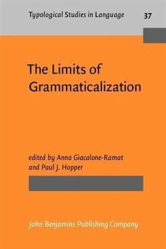 Cover Limits of Grammaticalization (eBook, PDF)