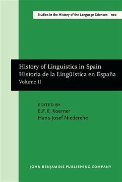 History of Linguistics in Spain/Historia de la Linguistica en Espana (eBook, PDF) Cover History of Linguistics in Spain/Historia de la Linguistica en Espana (eBook, PDF)