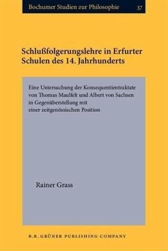 Schlufolgerungslehre in Erfurter Schulen des 14. Jahrhunderts (eBook, PDF) - Grass, Rainer