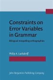 Constraints on Error Variables in Grammar (eBook, PDF)