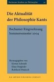 Die Aktualitat der Philosophie Kants (eBook, PDF)
