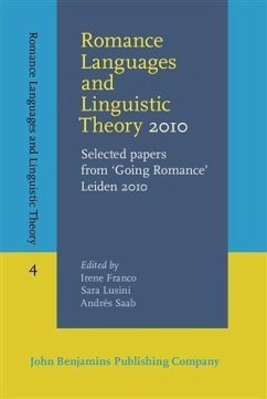 Cover Romance Languages and Linguistic Theory 2010 (eBook, PDF)