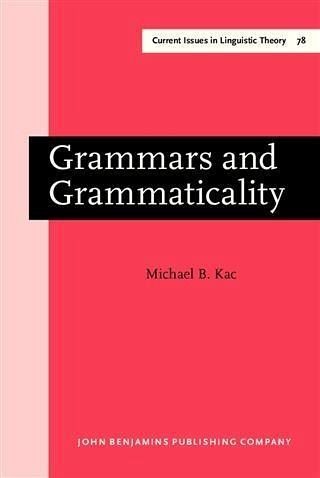 Grammars and Grammaticality (eBook, PDF)