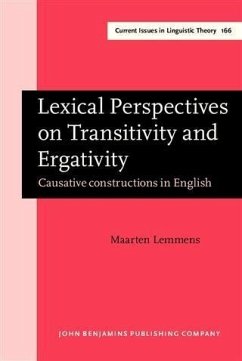 Lexical Perspectives on Transitivity and Ergativity (eBook, PDF) Cover Lexical Perspectives on Transitivity and Ergativity (eBook, PDF)