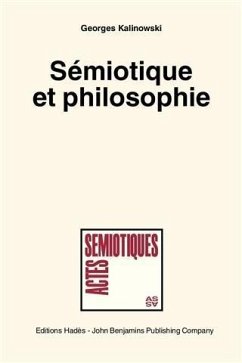 Cover Semiotique et philosophie. (Semiotics and Philosophy) (eBook, PDF)