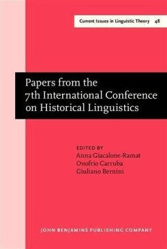 Cover Papers from the 7th International Conference on Historical Linguistics (eBook, PDF)