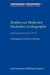 Studien zur Modernen Deutschen... - Bild 1