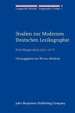 Studien zur Modernen Deutschen Lexikographie (eBook, PDF)