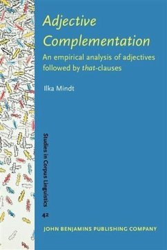 Adjective Complementation (eBook, PDF) - Mindt, Ilka
