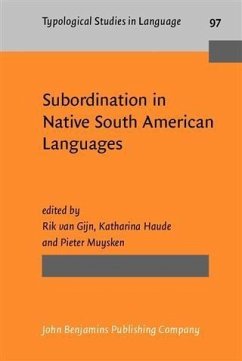 Cover Subordination in Native South American Languages (eBook, PDF)