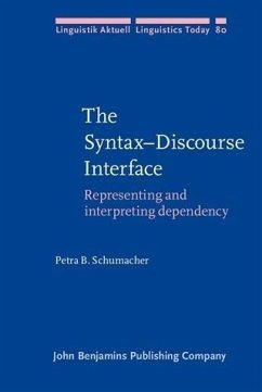 Cover Syntax-Discourse Interface (eBook, PDF)