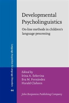 Cover Developmental Psycholinguistics (eBook, PDF)
