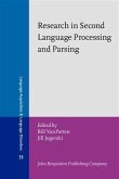 Research in Second Language Processing and Parsing (eBook, PDF)