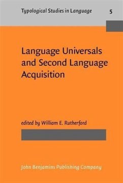 Cover Language Universals and Second Language Acquisition (eBook, PDF)