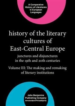 Cover History of the Literary Cultures of East-Central Europe (eBook, PDF)