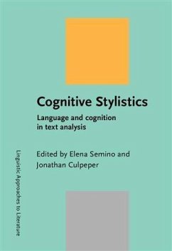 Cover Cognitive Stylistics (eBook, PDF)