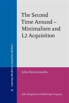 Cover Second Time Around - Minimalism and L2 Acquisition (eBook, PDF)