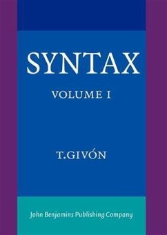 Syntax (eBook, PDF) - Givon, T.