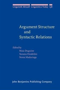 Cover Argument Structure and Syntactic Relations (eBook, PDF)