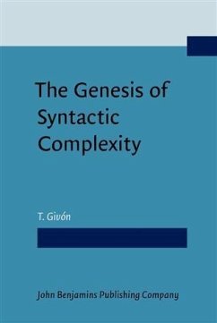 Cover Genesis of Syntactic Complexity (eBook, PDF)