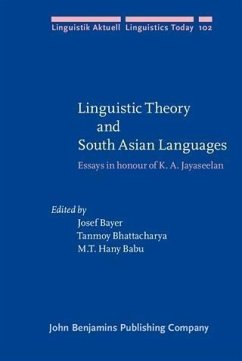 Cover Linguistic Theory and South Asian Languages (eBook, PDF)