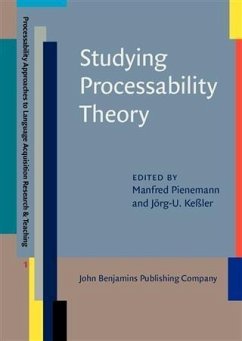Cover Studying Processability Theory (eBook, PDF)