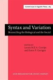 Syntax and Variation (eBook, PDF)