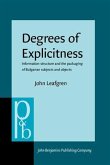 Degrees of Explicitness (eBook, PDF)