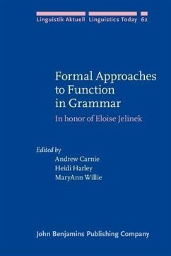 Formal Approaches to Function in Grammar (eBook, PDF)