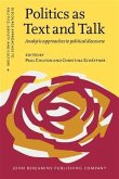 Politics as Text and Talk (eBook, PDF)