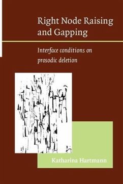 Right Node Raising and Gapping (eBook, PDF) - Hartmann, Katharina