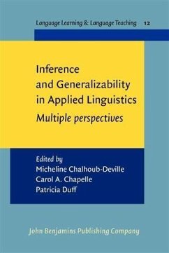 Cover Inference and Generalizability in Applied Linguistics (eBook, PDF)