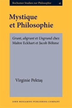 Cover Mystique et Philosophie (eBook, PDF)