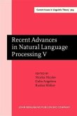 Recent Advances in Natural Language Processing V (eBook, PDF)