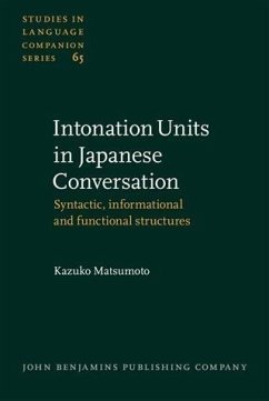 Cover Intonation Units in Japanese Conversation (eBook, PDF)