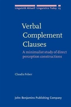 Verbal Complement Clauses (eBook, PDF) - Felser, Claudia