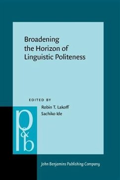 Cover Broadening the Horizon of Linguistic Politeness (eBook, PDF)