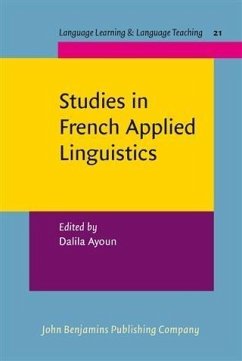 Cover Studies in French Applied Linguistics (eBook, PDF)