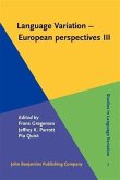 Language Variation - European Perspectives III (eBook, PDF)