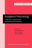 Anaphora Processing (eBook, PDF)