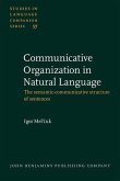 Communicative Organization in Natural Language (eBook, PDF)