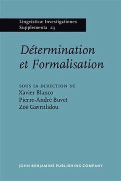 Cover Détermination et Formalisation (eBook, PDF)