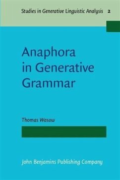 Anaphora in Generative Grammar (eBook, PDF) - Wasow, Thomas