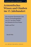 Aristotelisches Wissen und Glauben im 15. Jahrhundert (eBook, PDF)